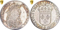 France Écu au portrait apollinien Louis XIV, Rennes, Silver, PCGS -