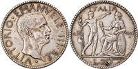 Italy 20 Lire Coin, Vittorio Emanuele III, Rome, Silver -