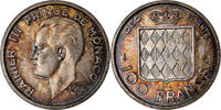 Monaco 100 Francs Coin, ESSAI, Silver, KM:E36 -