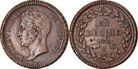 Monaco Decime Coin, Honore V, Copper, KM:97.1 -