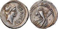 Denarius Coin, Mauretanian Kingdom, Juba II, Caesarea -