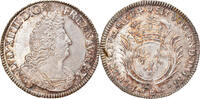 France 1/2 Ecu Coin, Louis XIV, 1/2 Écu aux palmes, Tours -