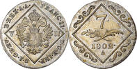 Austria 7 Kreuzer Coin, Franz II (I), Vienna, Silver, KM:2129 -