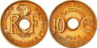 French Equatorial Africa 10 Centimes Coin, Aluminum-Bronze, KM:4 -