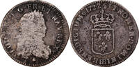 France 1/6 Ecu Coin, Louis XV, Strasbourg, Silver -
