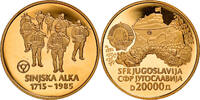 Yugoslavia 20000 Dinara Sinjska Alka, Proof, Gold, PCGS -