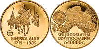Yugoslavia 40000 Dinara Sinjska Alka, Proof, Gold, PCGS -