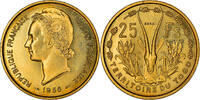 Togo 25 Francs Coin, Paris, ESSAI, Aluminum-Bronze, KM:E8 -