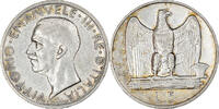 Italy 5 Lire Coin, Vittorio Emanuele III, Rome, Silver -