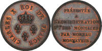 France Module de 2 francs Coin, Charles X, Paris, Bronze -