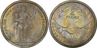 New Caledonia 2 Francs Coin, Paris, ESSAI, Nickel-Bronze -