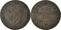 Monaco 5 Centimes, Cinq Coin, Honore V, Cast Brass -