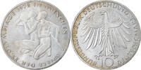 Federal Republic of Germany 10 Mark Coin, GERMANY - FEDERAL REPUBLIC, Stuttgart, Silver -