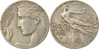 Italy 20 Centesimi Coin, Vittorio Emanuele III, Rome, Nickel -