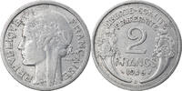 France 2 Francs Coin, Morlon, Beaumont - Le Roger, Aluminum -
