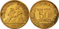 France 50 Centimes Coin, Chambre de commerce, Paris -