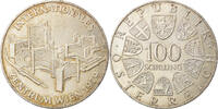 Austria 100 Schilling Coin, Centre International, Silver -