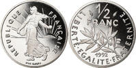 France 1/2 Franc Coin, Semeuse, Paris, BE, Nickel, KM:931.2 -