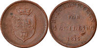 Denmark 4 Skilling Coin, Copper, KM:Tn6 -