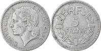 France 5 Francs Coin, Lavrillier, Paris, Aluminum, KM:888b.1 -