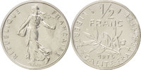 France 1/2 Franc Coin, Nickel, KM:P551, Gadoury:91.P1 -