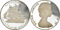 Bermuda 25 Dollars Coin, Elizabeth II, British Royal Mint -