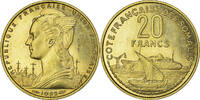 French Somaliland 20 Francs Coin, Paris, ESSAI -