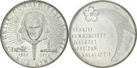 Turkey 100 Lira Coin, Silver, KM:903 -