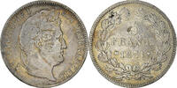 France 5 Francs Coin, Louis-Philippe, Marseille, Silver -