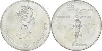 Canada 5 Dollars Coin, Elizabeth II, Marathon, Silver, KM:98 -