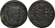 Half Follis Coin, Constantine I, Roma, Rare, Copper, RIC:14 -