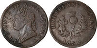 Canada Halfpenny Token Coin, Nova Scotia, Copper -