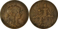 France 10 Centimes Coin, Dupuis, Paris, Bronze, KM:843 -