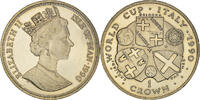 Isle of Man Crown Coin, Elizabeth II, Pobjoy Mint, World Cup - -