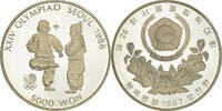 KOREA-SOUTH 5000 Won Coin, BE, Silver, KM:61 -