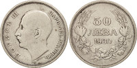Bulgaria 50 Leva Coin, Budapest, Hungary, Silver, KM:42 -