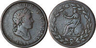 Great Britain Halfpenny Token Coin, Essex, British Copper Company -