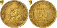 France 50 Centimes Coin, Chambre de commerce, Paris, PCGS, MS64 -
