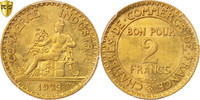 France 2 Francs Coin, Chambre de commerce, Paris, PCGS, MS64 -