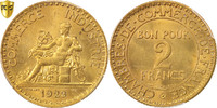 France 2 Francs Coin, Chambre de commerce, Paris, PCGS, MS64 -