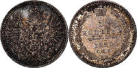 Russia 5 Kopeks Coin, Nicholas I, Saint-Petersburg, Silver -