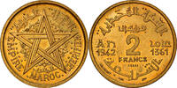 Morocco 2 Francs Coin, Mohammed V, Paris, ESSAI -