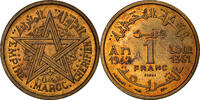Morocco Franc Coin, Mohammed V, Paris, ESSAI -