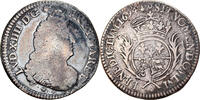 France 1/2 Écu de Béarn aux palmes Louis XIV, Pau, Reformed, Silver -