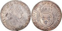 France 1/2 Ecu Coin, Louis XIV, 1/2 Écu aux palmes, Rouen -
