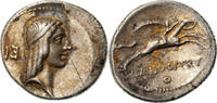 Denarius Coin, Calpurnius Piso Frugi, Rome, Silver -