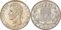 France 5 Francs Coin, Charles X, Paris, Silver, KM:720.1 -