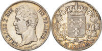 France 5 Francs Coin, Charles X, Toulouse, Silver, KM:728.9 -