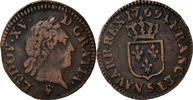 France Liard Coin, Louis XV, Reims, Copper, KM:543.9 -