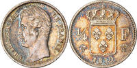France 1/4 Franc Coin, Charles X, Lille, Silver, KM:722.12 -